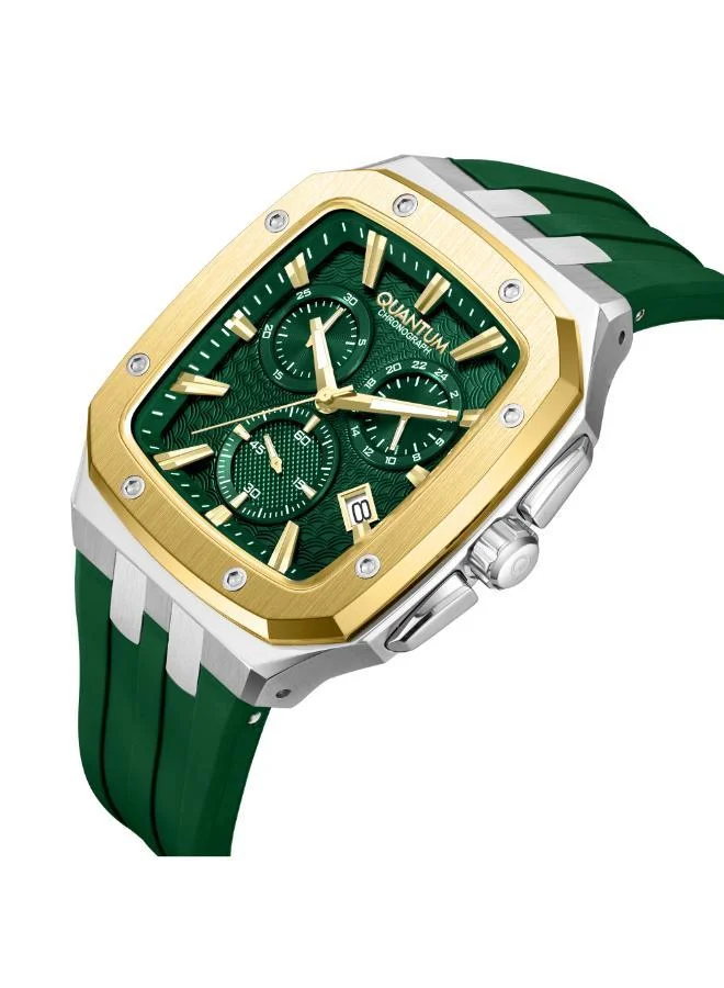 كوانتوم Men's Silicone Analog Watch HNG1033.275 - 44 mm